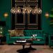 Підвісний світильник Eichholtz Chandelier Selva 111974, Золотий, Золотий, Прозорий