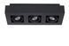 Потолочный точечный светильник Lucide XIRAX LED Dim to warm GU10 3x5W 2200K/3000K Black, BLACK