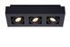 Потолочный точечный светильник Lucide XIRAX LED Dim to warm GU10 3x5W 2200K/3000K Black, BLACK
