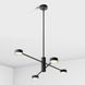 Люстра Imperium Light Antenna 4, Black, Чорний, Чорний, Чорний