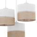 Підвісний світильник TK-Lighting LINOBIANCO 3, White/Beige, Білий; Бежевий, Білий, Бежевий, Білий