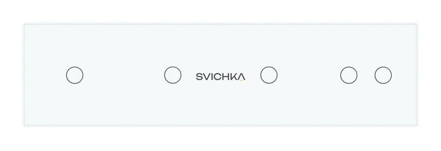 Рамка 4-постова для трьох 1-сенсорних та одного 2-сенсорного вимикачів (1-1-1-2) LIVOLO, загартоване скло, біла, 294&times;80 мм (VL-P701/01/01/02-8W)
