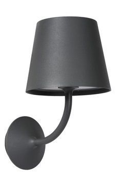 Настінний світильник для дому/вулиці Lucide JUSTIN LED Dim. 1x7W 3000K IP65 Black, BLACK