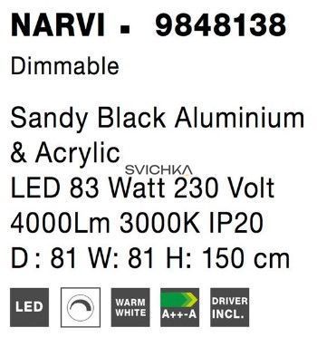 Підвісний світильник Nova luce NARVI Black