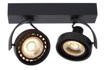 Потолочный точечный светильник Lucide DORIAN LED Dim to warm GU10 (ES111) 2x12W 2200K/3000K Black