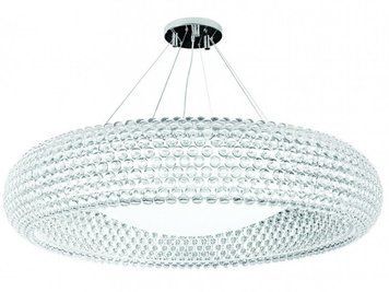 Люстра AZzardo ACRYLIO XXL AZ0289 (LP6012XLCHCLWH), Хром, Прозорий
