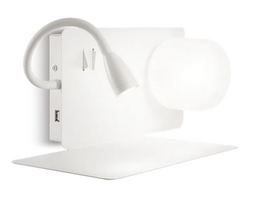 Бра на гнучкій ніжці Ideal Lux 174792 BOOK-1 AP2, White