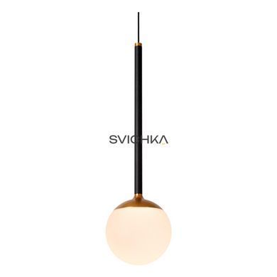 Підвісний світильник Lucide CALINA &Oslash; 9,9 cm LED Dim. 1x9W 2700K Black, BLACK, Чорний, Опал, Опал