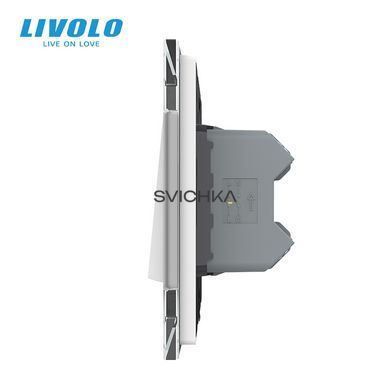 Двоклавішний перехресний вимикач Livolo білий (VL-C7FCMM10A-1WP)