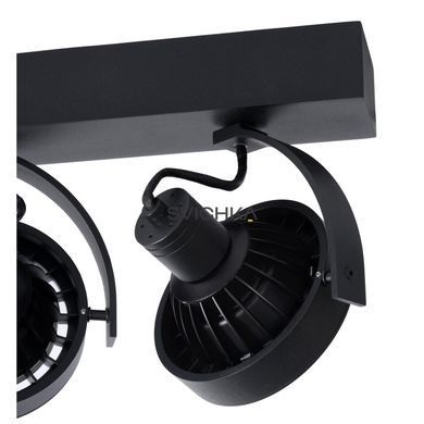 Стельовий точковий світильник Lucide DORIAN LED Dim to warm GU10 (ES111) 2x12W 2200K/3000K Black, BLACK, Чорний, Чорний