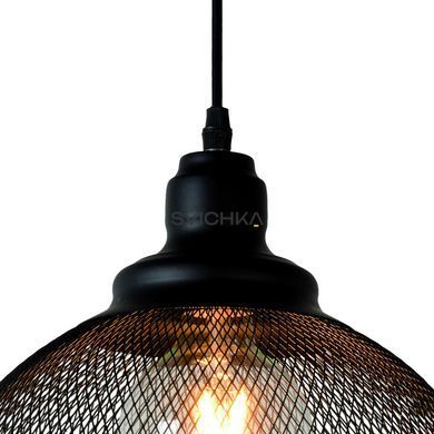 Підвісний світильник Lucide MESH &Oslash; 28 cm 1xE27 Black, BLACK, Чорний, Чорний