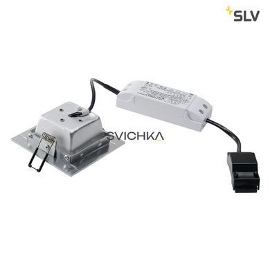 Світильник вбудований SLV FRAME BASIC LED SET 112726, Срібний, серебро, Алюміній Мат, Алюміній Мат