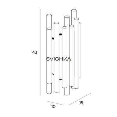 Бра Maxlight ORGANIC 8, Black