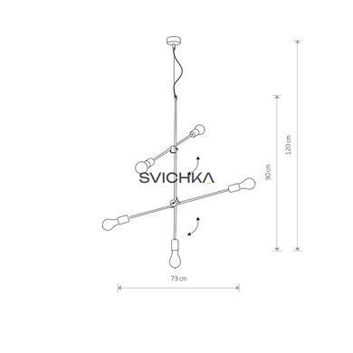 Люстра Nowodvorski STICKS 9076, Золотий