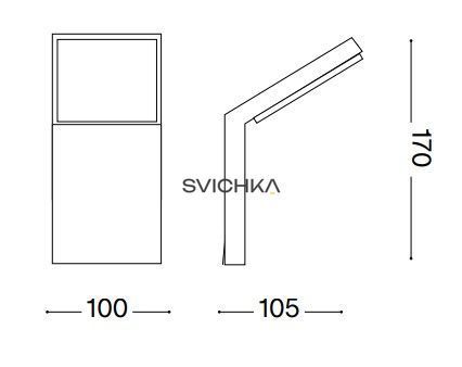 Вуличний настінний світильник Ideal Lux Style ap 3000К, Білий