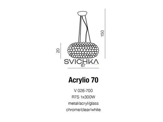 Подвесной светильник AZzardo ACRYLIO 70 AZ0059