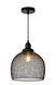 Підвісний світильник Lucide MESH &Oslash; 28 cm 1xE27 Black, BLACK, Чорний, Чорний