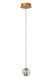 Подвесной светильник Lucide DILENKO &Oslash; 14 cm LED 1x4,2W 2700K Matt Gold / Brass, Matt Gold / Brass