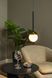 Підвісний світильник Lucide CALINA &Oslash; 9,9 cm LED Dim. 1x9W 2700K Black, BLACK, Чорний, Опал, Опал