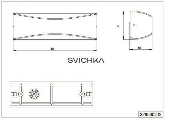 Настінний світильник Trio Konda 228560242, Сірий