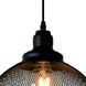 Підвісний світильник Lucide MESH &Oslash; 28 cm 1xE27 Black, BLACK, Чорний, Чорний