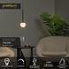 Підвісний світильник Lucide CALINA &Oslash; 9,9 cm LED Dim. 1x9W 2700K Black, BLACK, Чорний, Опал, Опал