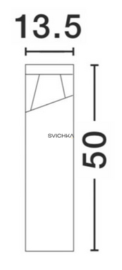 Вуличний стовпчик Nova Luce 813104 LOCK, Dark Gray