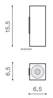 Настінний світильник AZzardo AZ4403 VELIA SQUARE 2, White