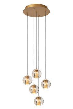 Підвісний світильник Lucide DILENKO &Oslash; 31 cm LED Dim. 5x3,5W 2700K Matt Gold / Brass, Matt Gold / Brass