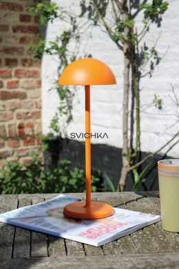 Акумуляторна настільна лампа для дому та вулиці Lucide JOY Battery pack/batteries &Oslash; 12 cm LED Dim. 1x1,5W 3000K IP54 Orange, Помаранчевий