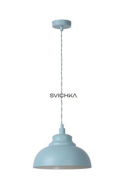 Підвісний світильник Lucide ISLA &Oslash; 29 cm 1xE14 Pastel Blue, Pastel Blue, Блакитний