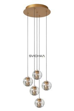 Подвесной светильник Lucide DILENKO &Oslash; 31 cm LED Dim. 5x3,5W 2700K Matt Gold / Brass