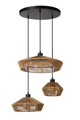 Подвесной светильник Lucide YUNKAI &Oslash; 60 cm 3xE27 Natural