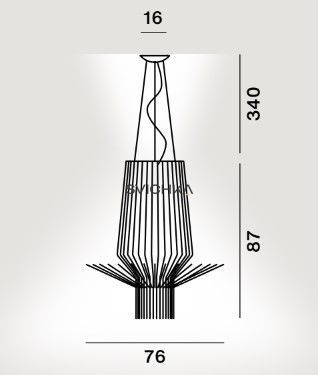Підвісний світильник Foscarini Allegretto Assai, Gold, Золотий, Золотий, Золотий