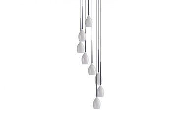 Підвісний світильник Azzardo MD1288A-8W IZZA 8 pendant white (AZ0160), Чорний, Білий