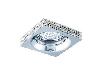 Точковий світильник Azzardo Eva Square NC1519SQ CH (AZ1460), Хром, Прозорий, Хром