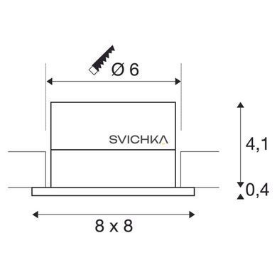 Светильник IP65 встраиваемый SLV PATTA-I SQUARE 114430