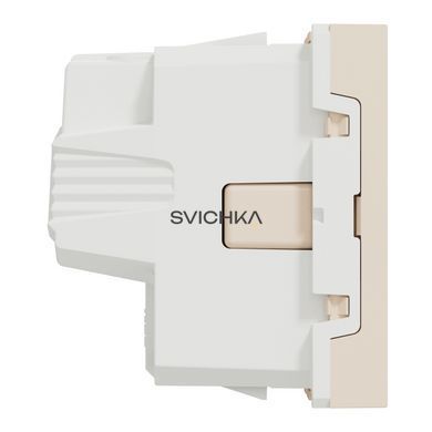 Розетка без заземлення зі шторками 16А гвинтовий затискач Schneider Electric Unica New, Бежевий, Бежевий