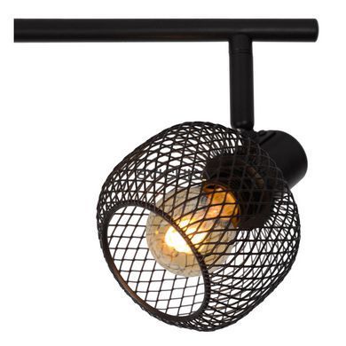 Стельовий точковий світильник Lucide MAREN 4xE14 Black, BLACK, Чорний, Чорний