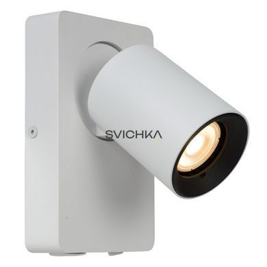 Бра Lucide NIGEL LED Dim to warm GU10 1x5W 2200K/3000K With USB charging point White