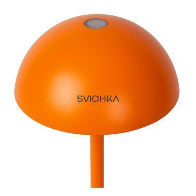 Акумуляторна настільна лампа для дому та вулиці Lucide JOY Battery pack/batteries &Oslash; 12 cm LED Dim. 1x1,5W 3000K IP54 Orange, Помаранчевий