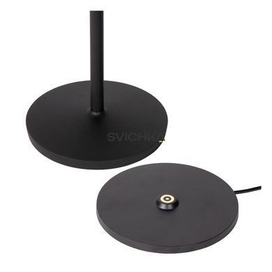 Аккумуляторная настольная лампа для дома и улицы Lucide JUSTINE Battery pack/batteries LED Dim. 1x2W 2700K IP54 With wireless charging pad Black