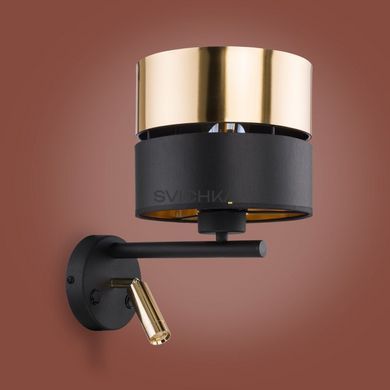Бра TK Lighting 2579 Hilton - 2579, Чорний, Золотий, Чорний
