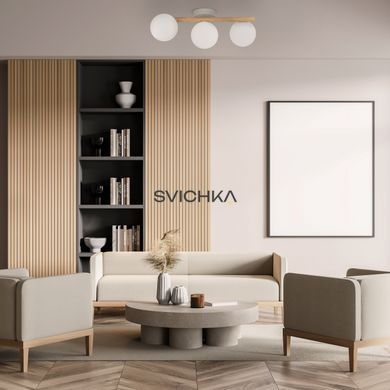 Стельовий світильник TK Lighting ESTERA 3, Beige/White