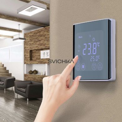 Терморегулятор ECOTERM BSN Wi-Fi Black/White