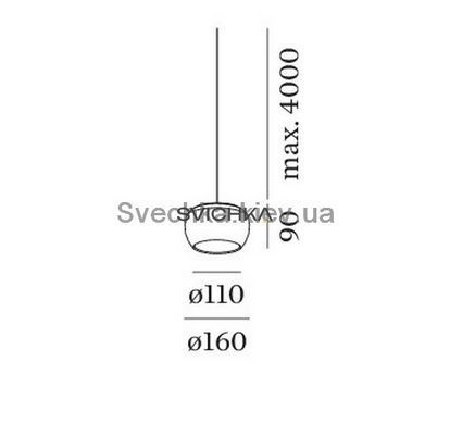 Подвесной светильник Wever &amp| Ducre WETRO 1.0 236189P9