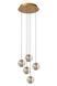 Подвесной светильник Lucide DILENKO &Oslash; 31 cm LED Dim. 5x3,5W 2700K Matt Gold / Brass, Matt Gold / Brass