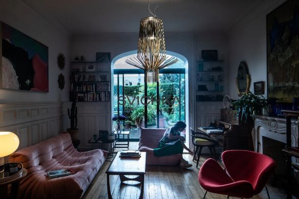 Підвісний світильник Foscarini Allegretto Assai, Gold, Золотий, Золотий, Золотий