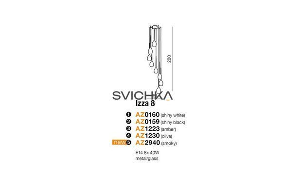 Подвесной светильник Azzardo MD1288A-8W IZZA 8 pendant white (AZ0160)