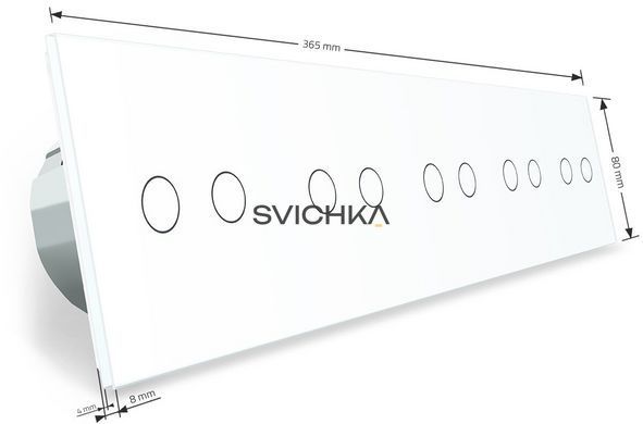 Умный сенсорный ZigBee выключатель 10 сенсоров Livolo